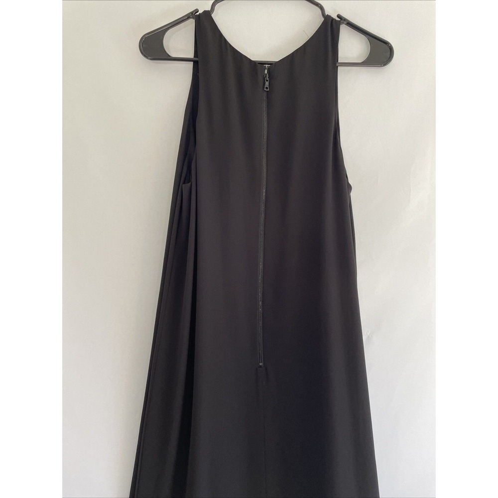 Alice + Olivia Black High Neck Sleeveless Maxi Gown Side Slit R508676774‎ Size S - Picture 6 of 7